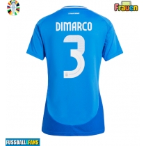 Italien Federico Dimarco #3 Heimtrikot Frauen EM 2024 Kurzarm